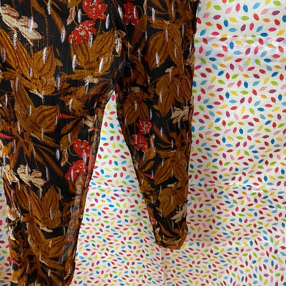 Multicolor jumpsuit side zipper, size 2, NWOT - Picture 4 of 9